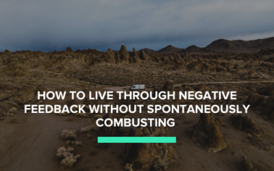 How to live through negative feedback without spontaneously combusting